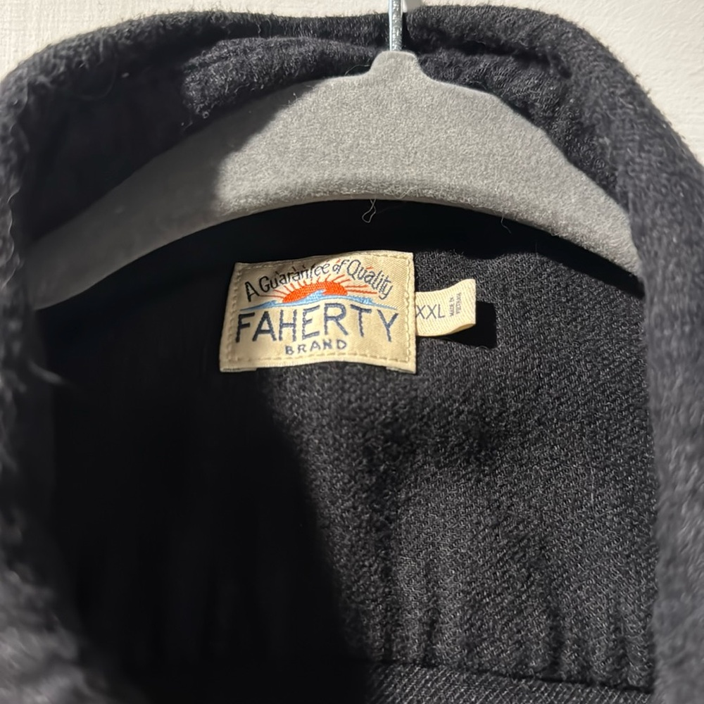 Super Comfy, Solid, Black Flannel Button Down - image 1